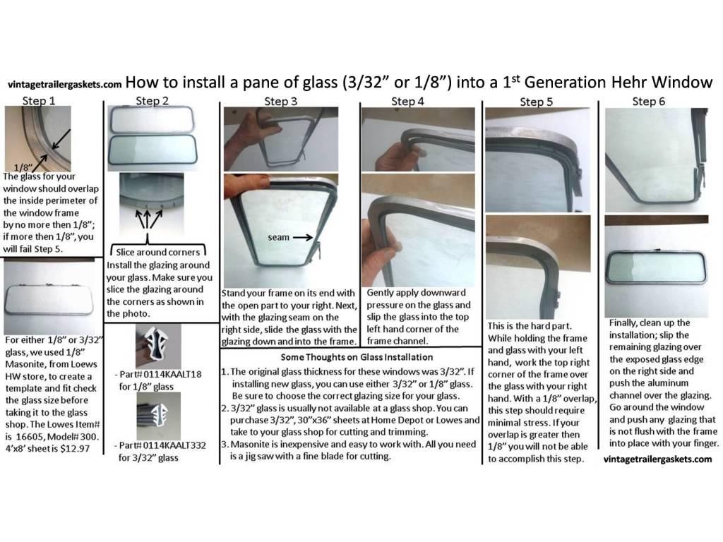 How to Install a Pane of Glass in a Hehr Generation 1 Window How to Install a Pane of Glass in a Hehr Generation 1 Window